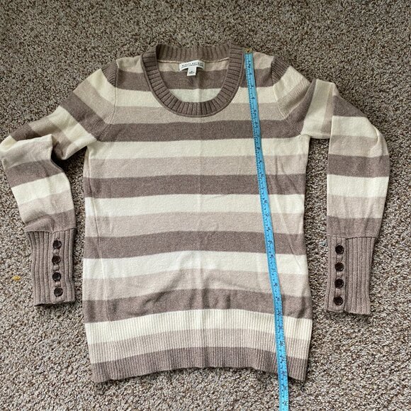 Banana Republic Striped Wool/Cashmere Sweater, size M - Picture 3 of 5